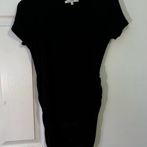 Anthropologie Black Fitted Polo Bodysuit